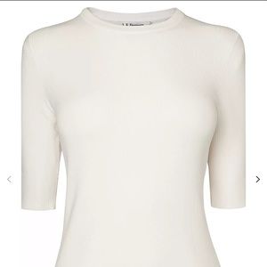 LK Bennett TK Tomasi Cream Knitted Top